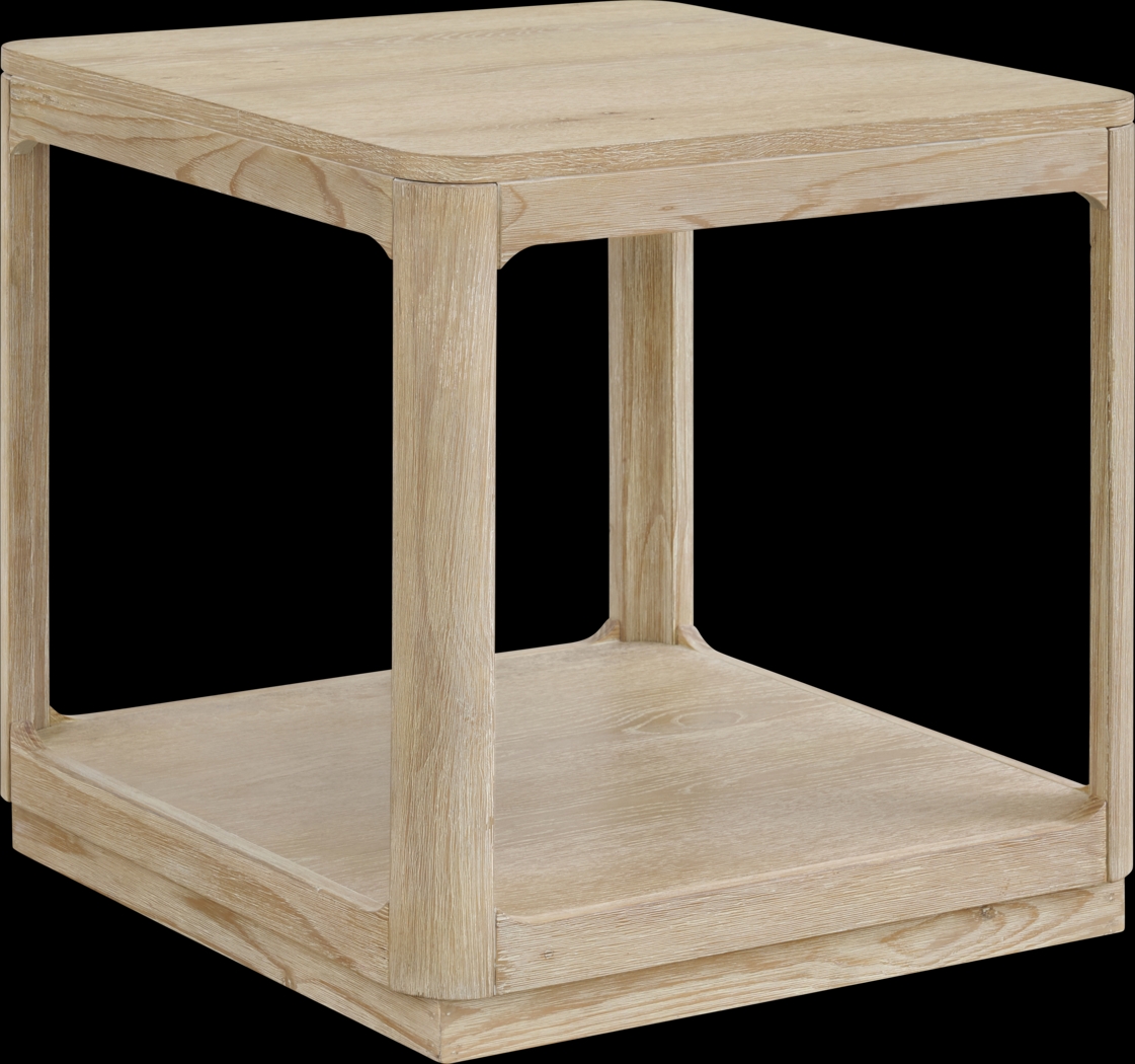 Keyhan Natural End Table - Thumbnail - Image 1