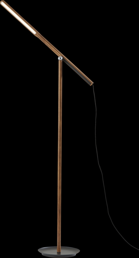 Keystone Court Walnut Floor Lamp - Thumbnail - Image 1