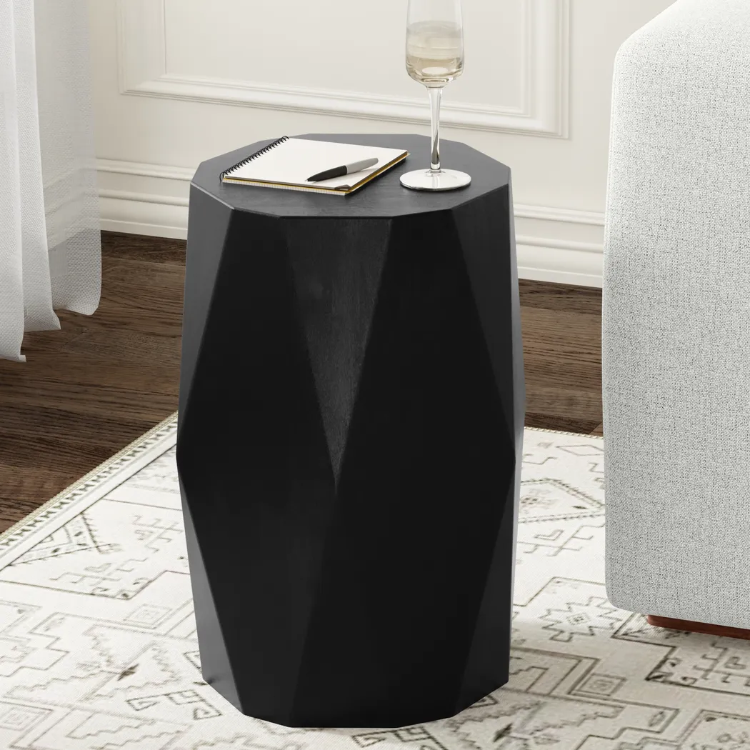 Khesraw Black Side Table - Thumbnail - Image 2