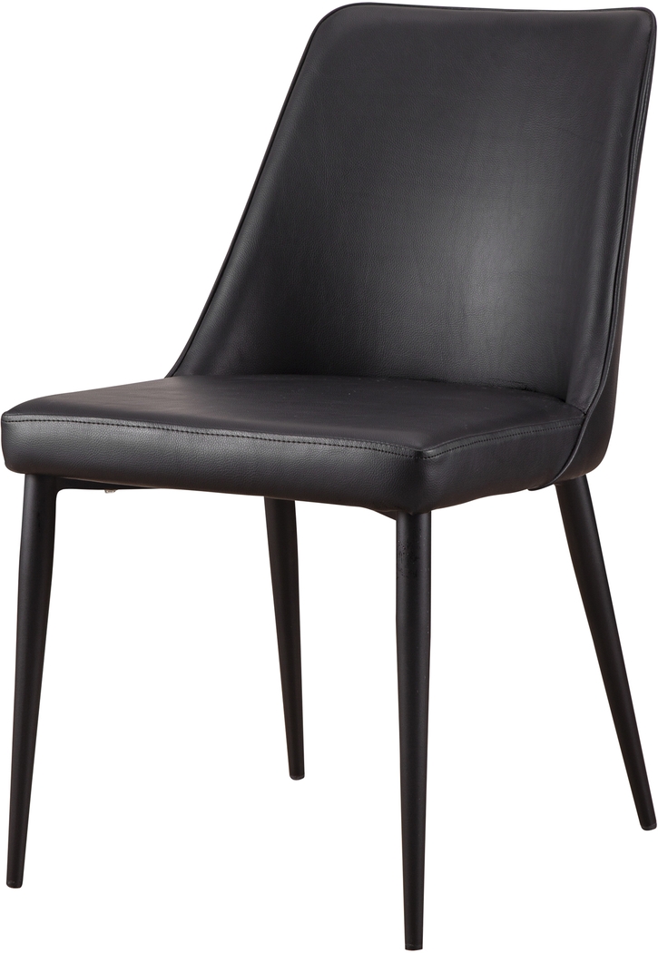Khett Black Side Chair, Set of 2 - Thumbnail - Image 2