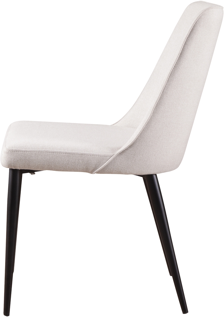 Khett White Side Chair, Set of 2 - Thumbnail - Image 3