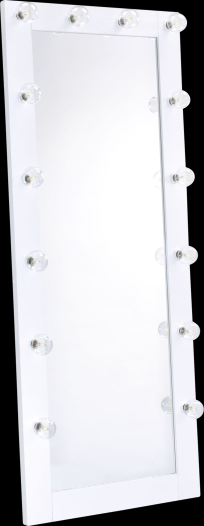 Khnem White Floor Mirror - Thumbnail - Image 1