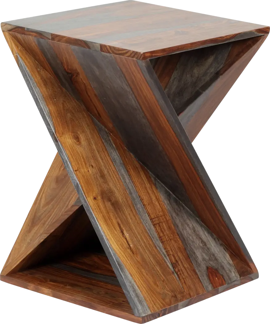 Khyber Brown Accent Table - Thumbnail - Image 1