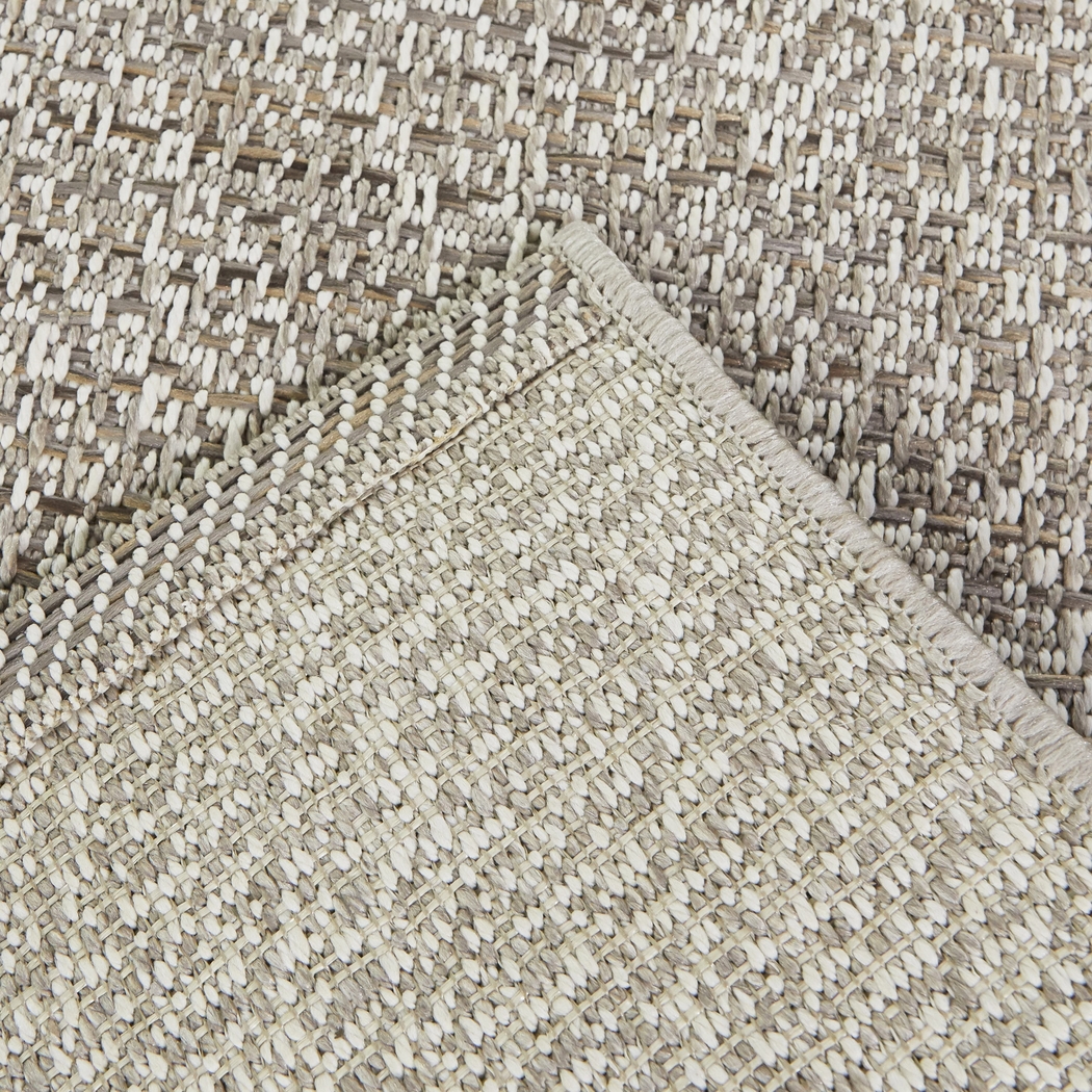 Kiawah Natural 5'3 x 7' Indoor/Outdoor Rug - Thumbnail - Image 2