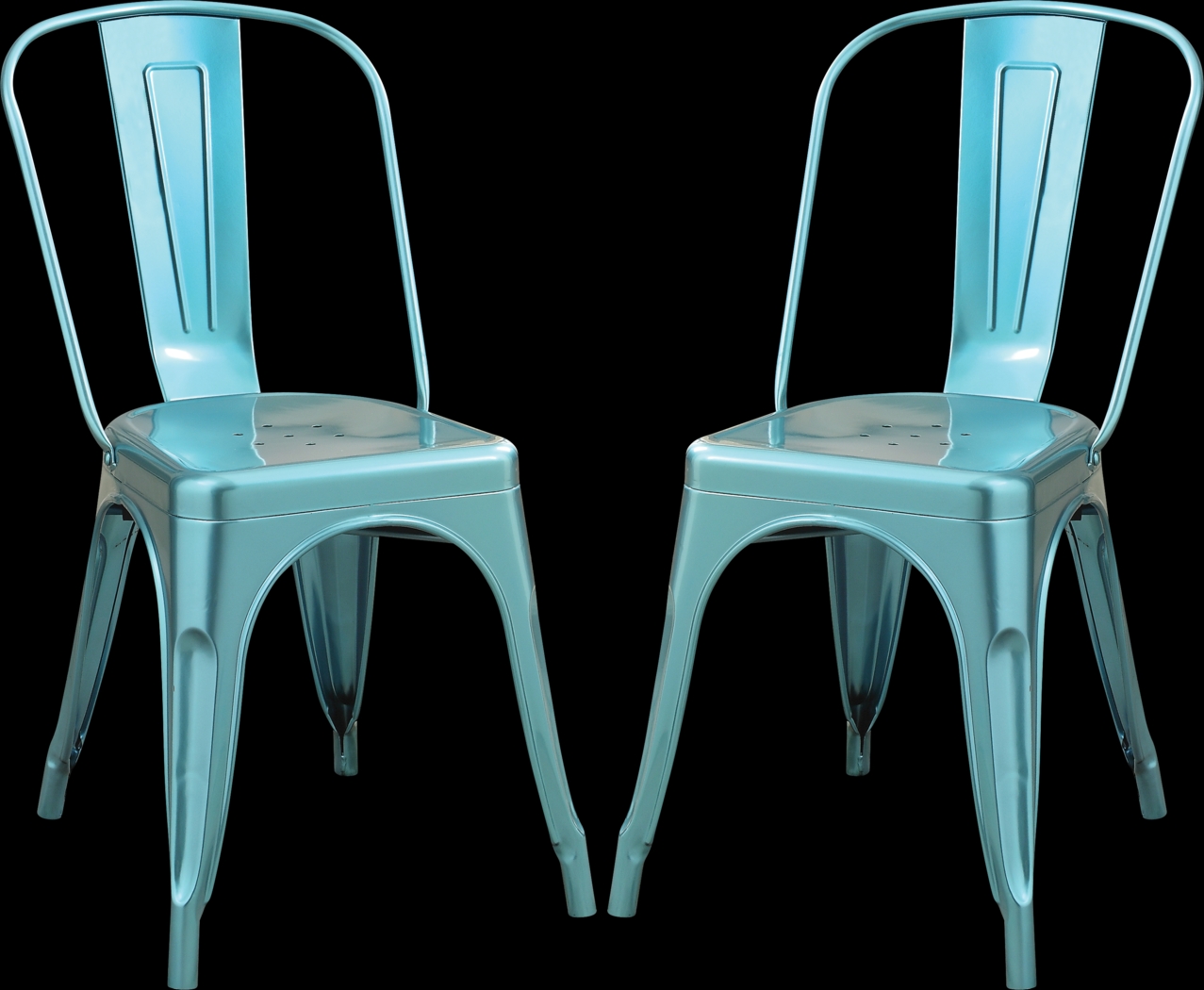 Kibbe Blue Side Chair (Set of 2) - Thumbnail - Image 1