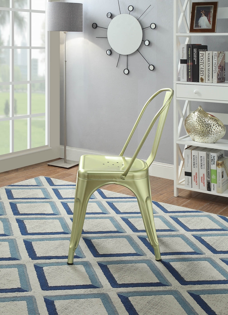 Kibbe Green Side Chair (Set of 2) - Thumbnail - Image 5