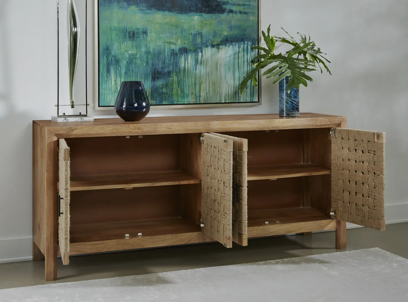 Kidare Brown Accent Cabinet - Thumbnail - Image 3