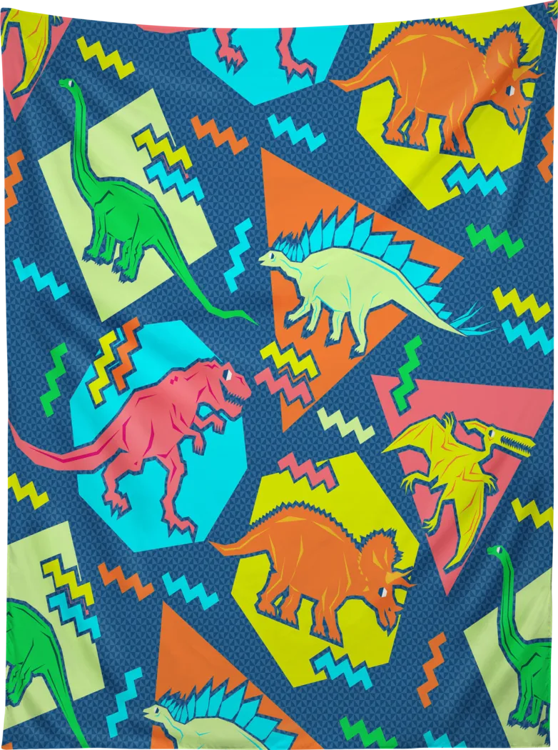 Kids 90s Dino Blue Wall Decor - Thumbnail - Image 1