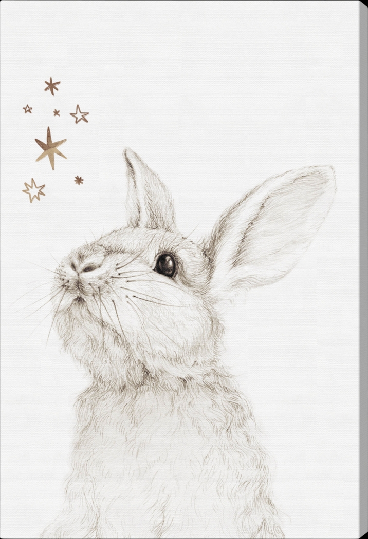 Kids A Bunny's Wish White Medium Wall Art - Thumbnail - Image 1