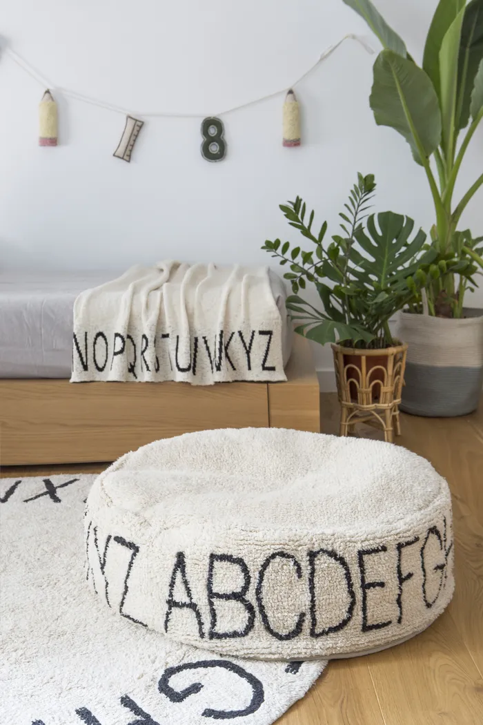 Kids ABC Natural Pouf - Thumbnail - Image 2