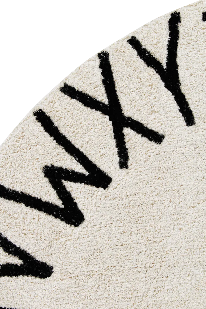 Kids ABCs Natural 5' Machine Washable Round Rug - Thumbnail - Image 5