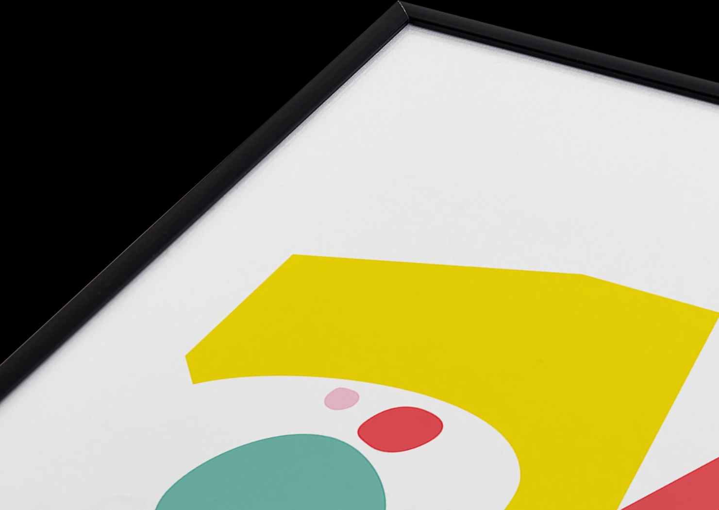 Kids Abstract Pop I White Metal Framed Print - Thumbnail - Image 3