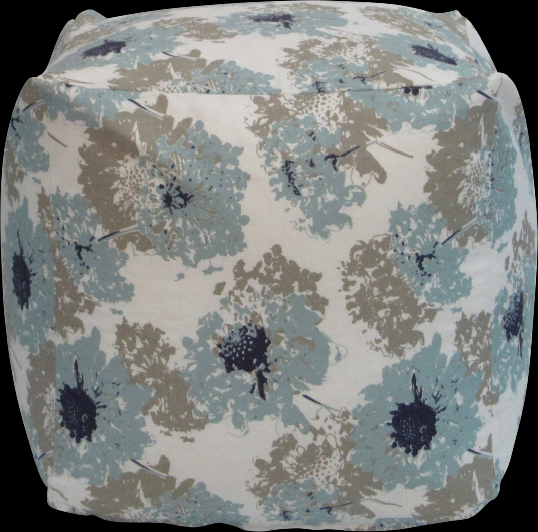 Kids Adalwolfa White Blue Small Poufette - Thumbnail - Image 1