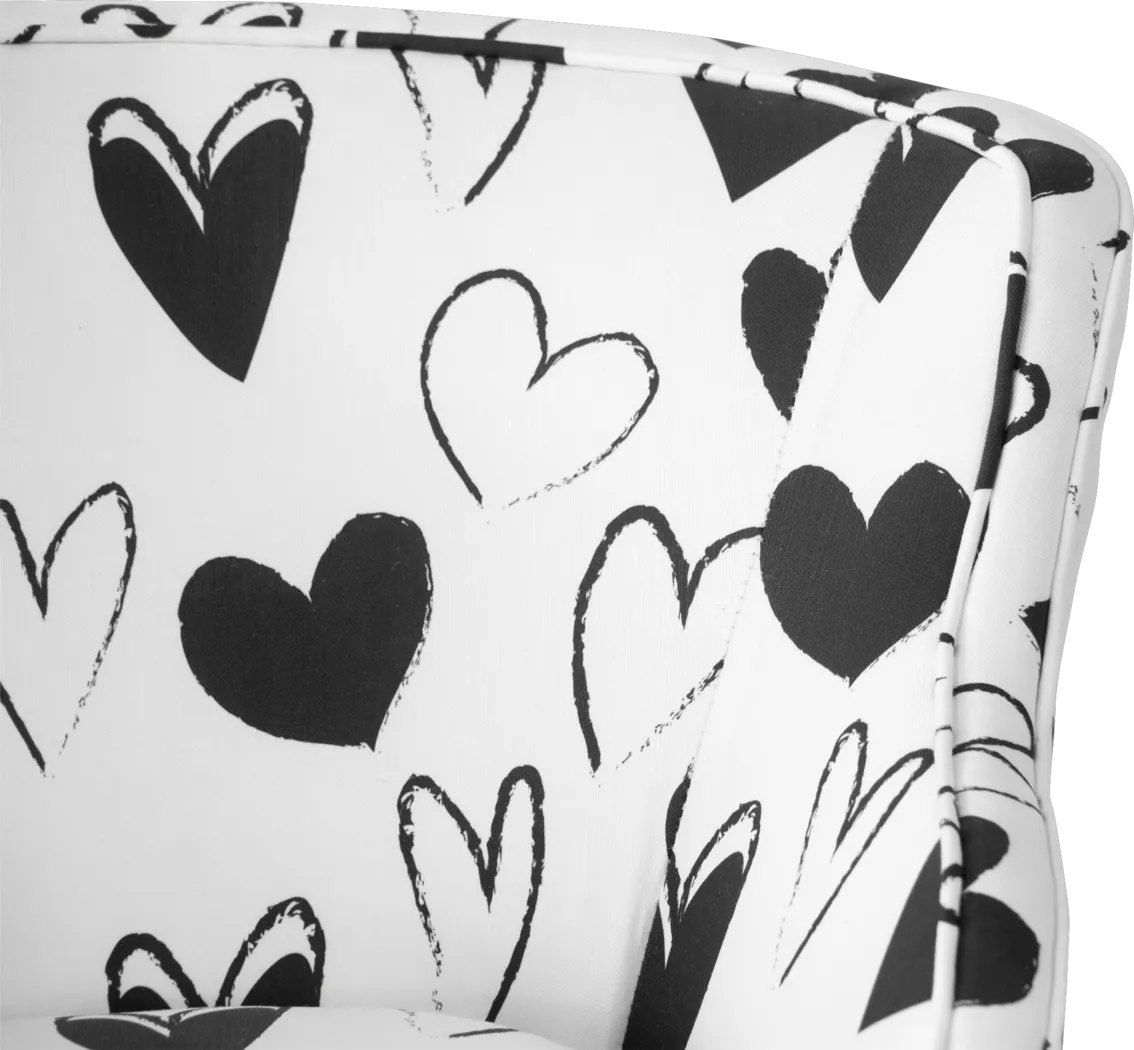 Adley White Toddler Accent Chair - Thumbnail - Image 2