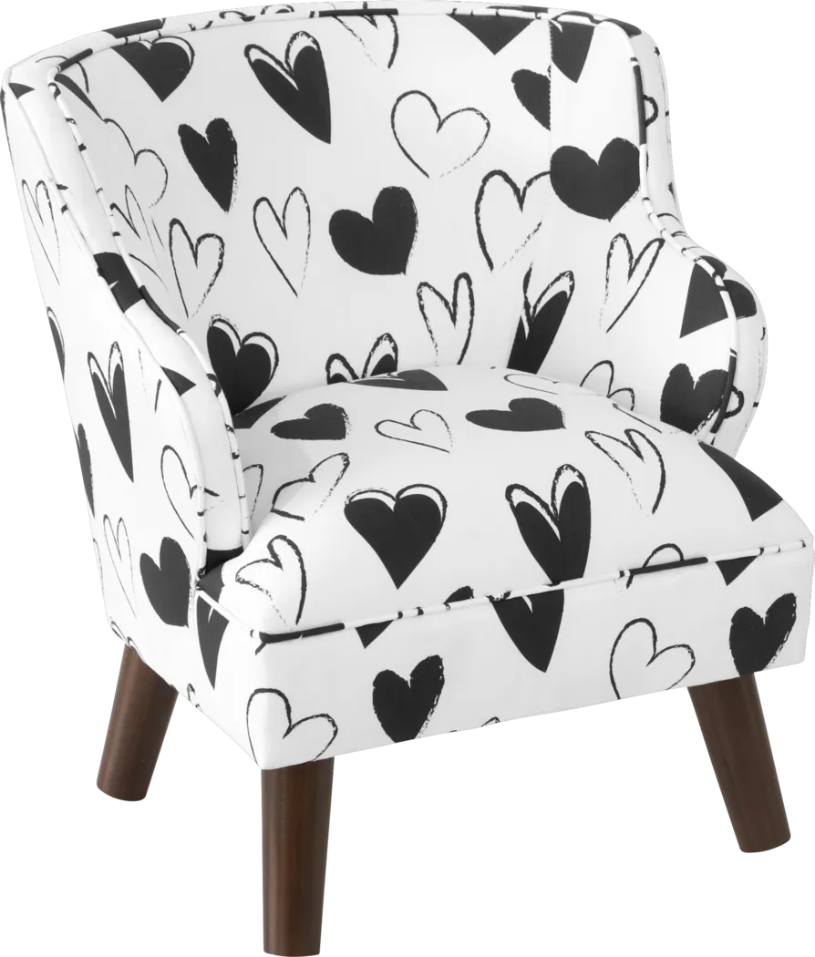 Adley White Toddler Accent Chair - Thumbnail - Image 1