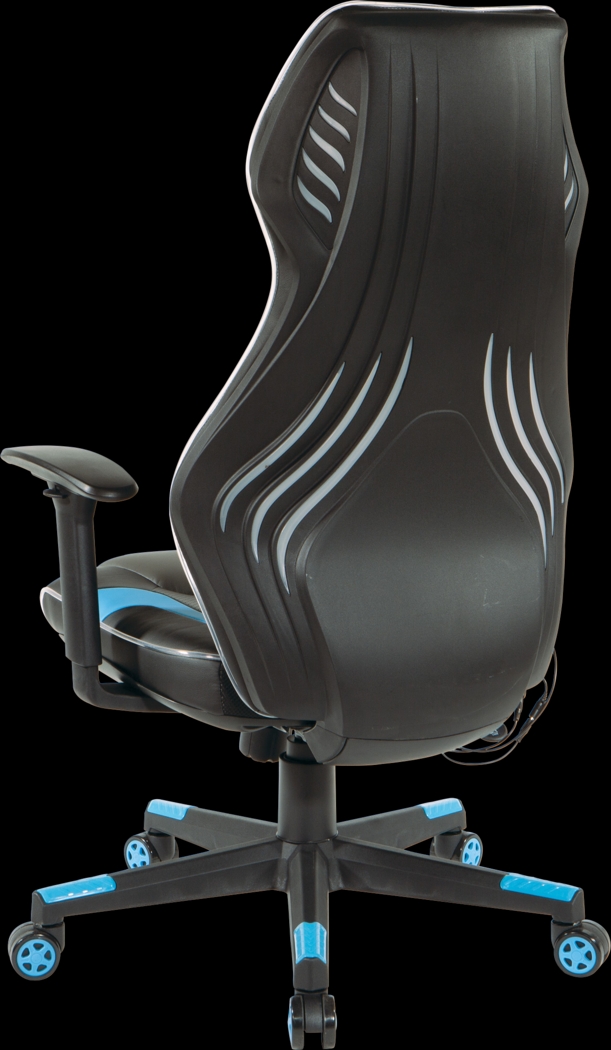 Kids Aeryn Black/Blue LED Gaming Chair - Thumbnail - Image 4
