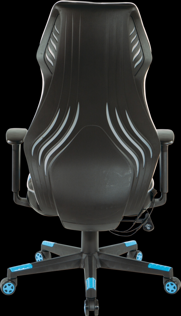 Kids Aeryn Black/Blue LED Gaming Chair - Thumbnail - Image 9