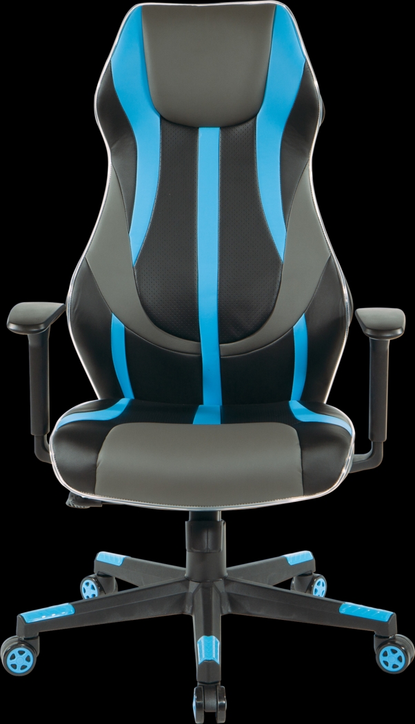 Kids Aeryn Black/Blue LED Gaming Chair - Thumbnail - Image 11