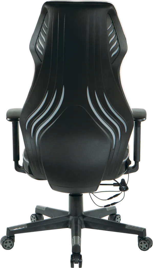 Kids Aeryn Black/Gray LED Gaming Chair - Thumbnail - Image 11