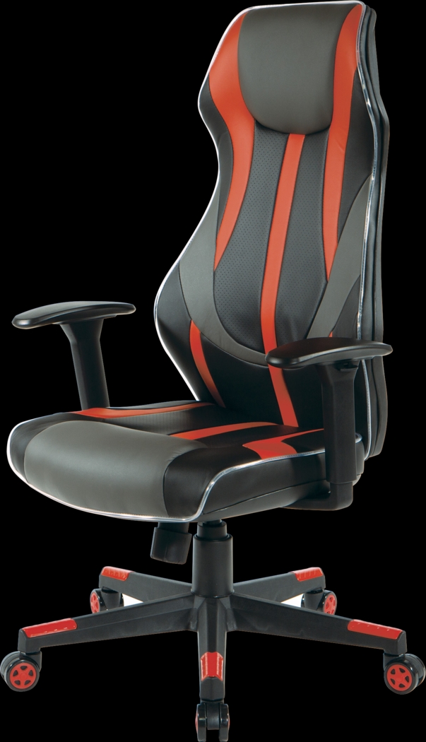 Kids Aeryn Black/Red LED Gaming Chair - Thumbnail - Image 6