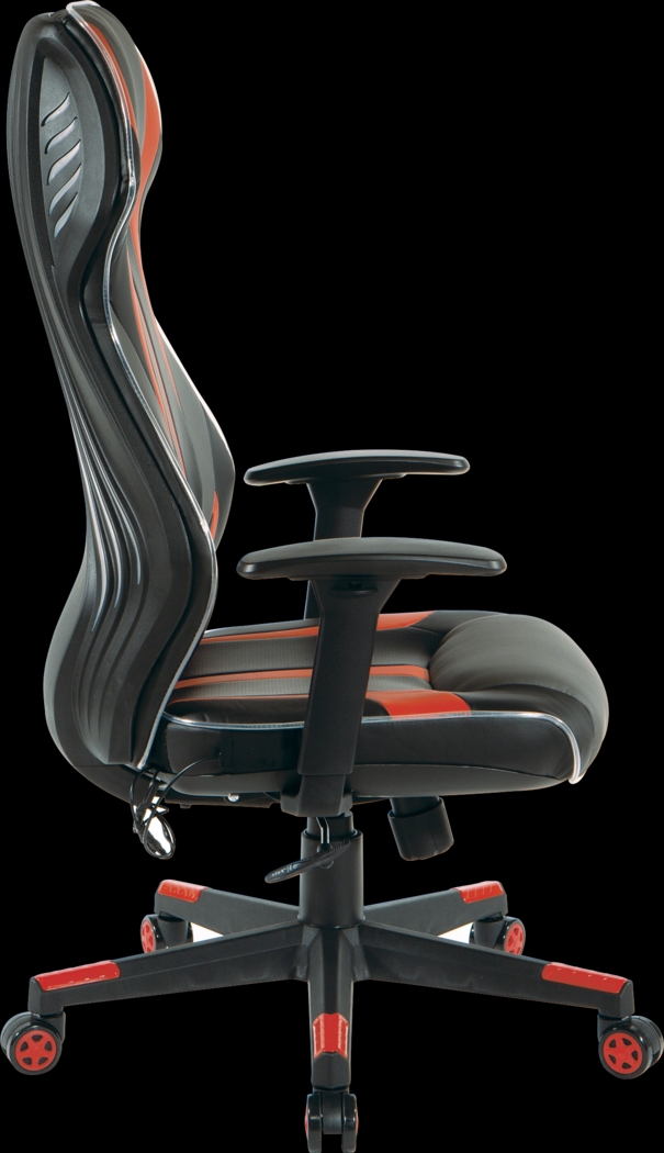 Kids Aeryn Black/Red LED Gaming Chair - Thumbnail - Image 11