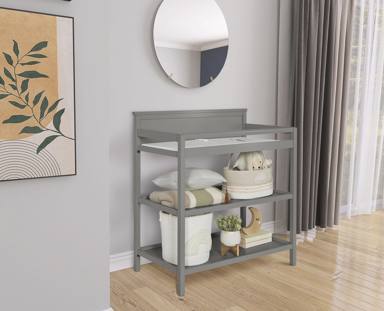 Kids Aestiva Dark Gray Changing Table - Thumbnail - Image 2