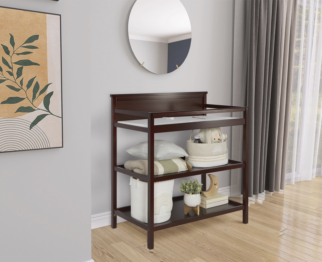 Kids Aestiva Espresso Changing Table - Thumbnail - Image 2