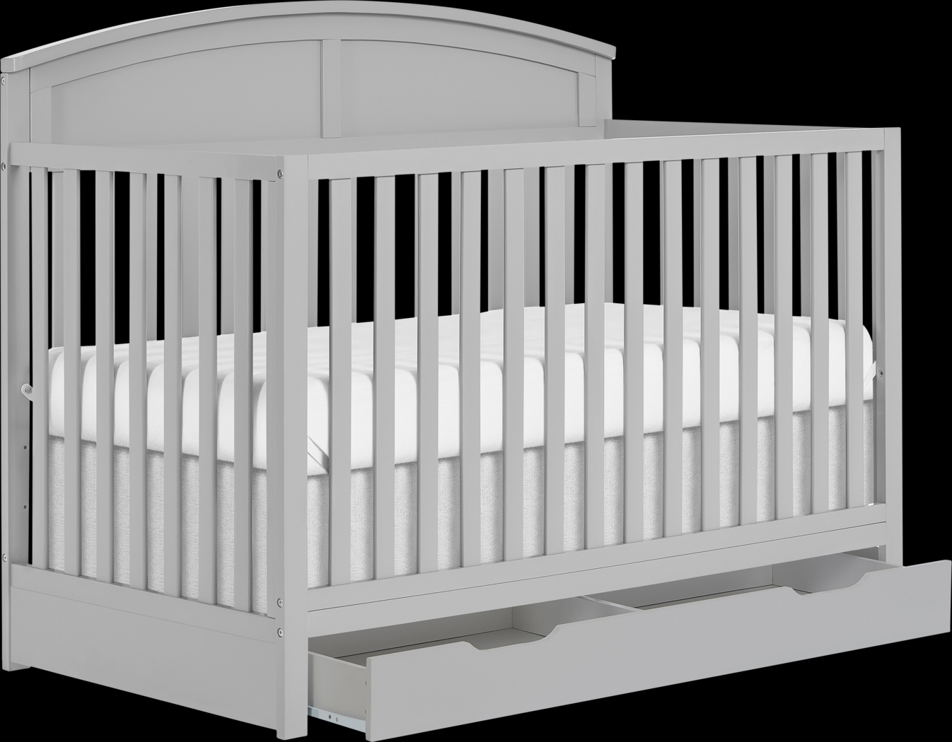 Kids Aezine Gray Convertible Crib - Thumbnail - Image 4