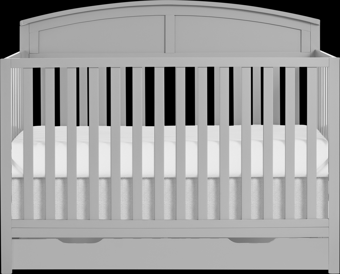 Kids Aezine Gray Convertible Crib - Thumbnail - Image 1