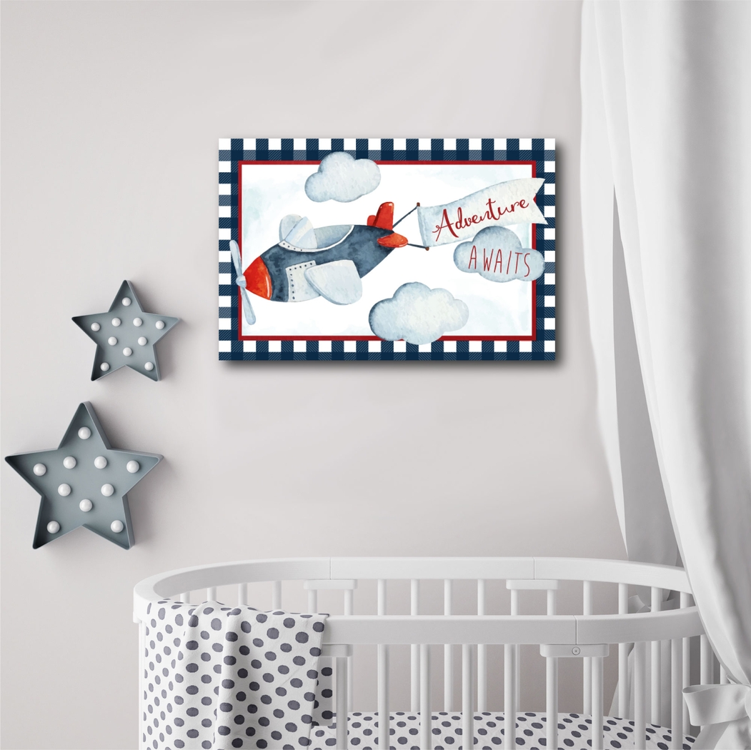 Kids Airplane Adventures II White Artwork - Thumbnail - Image 2