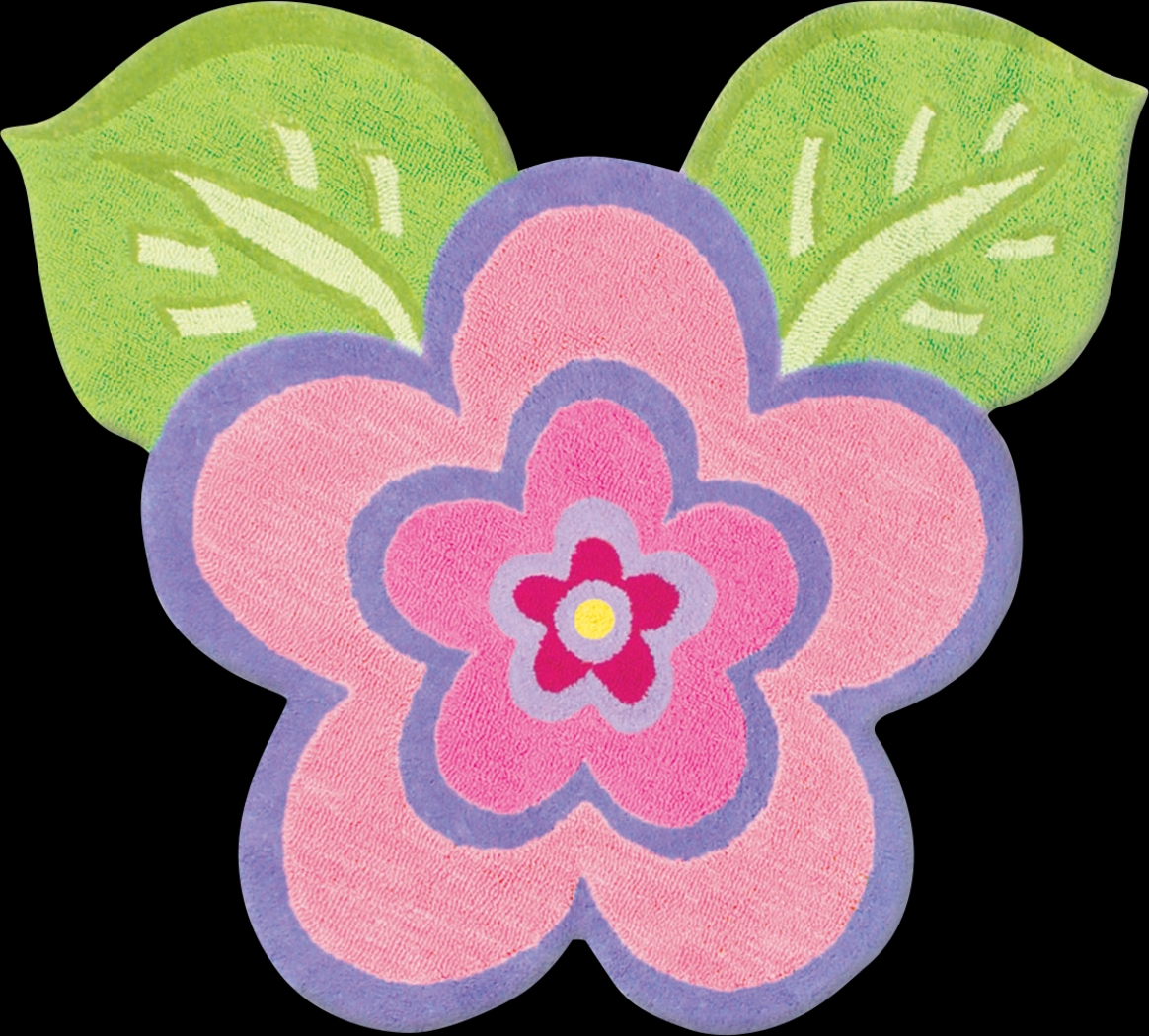 Kids Akina Pink 4' x 4' Rug - Thumbnail - Image 1