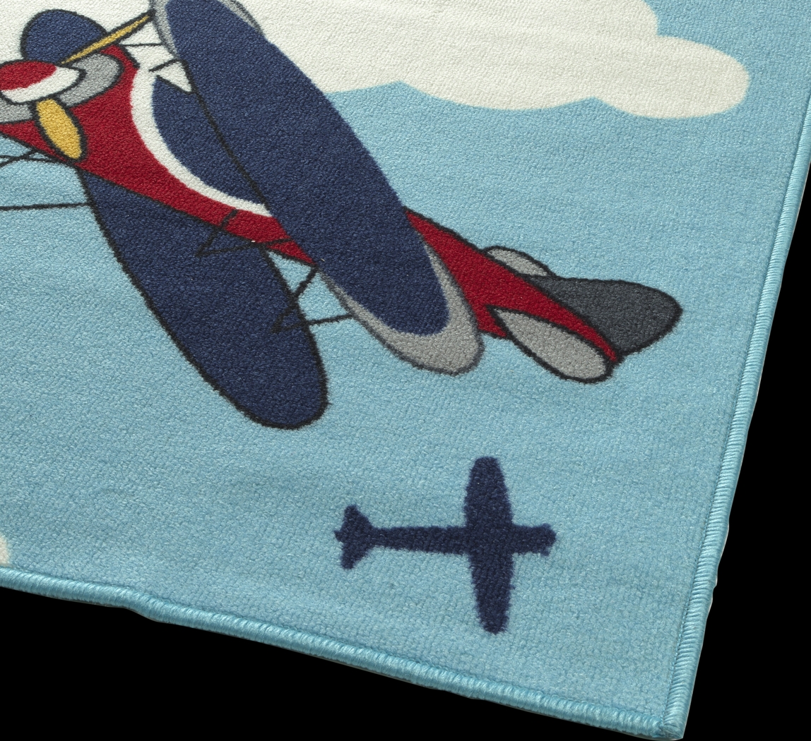 Kids Alburger Blue 5' x 7' Rug - Thumbnail - Image 3