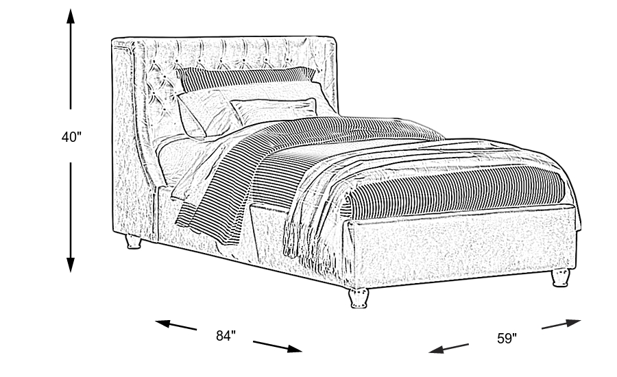 Dimension Image. Please refer to the Dimension Tab on this page for dimension details.