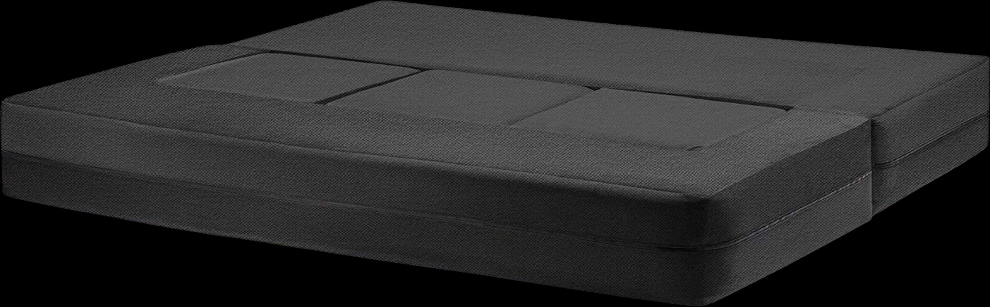 Alfy Black Convertible Sofa and Ottomans - Thumbnail - Image 3