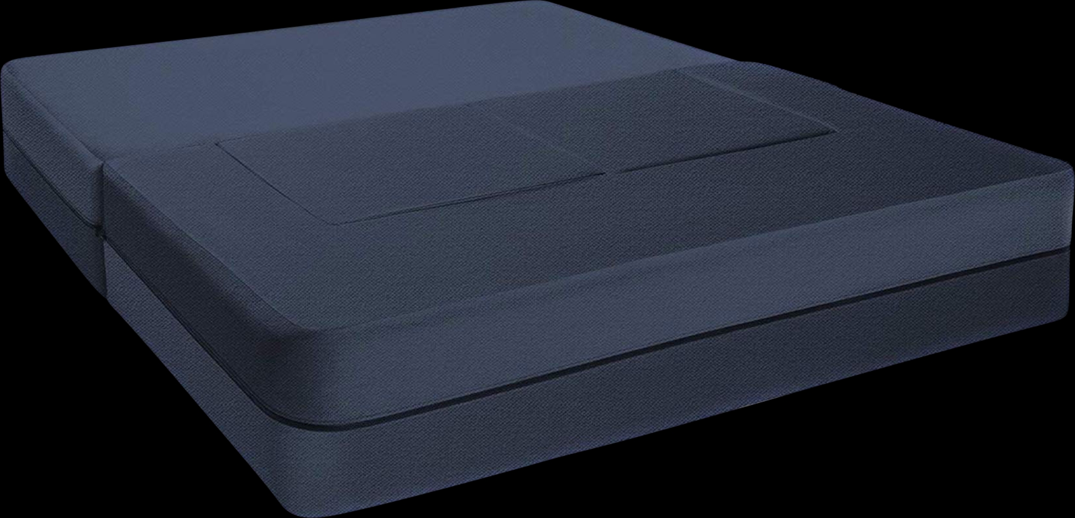 Alfy Blue Convertible Loveseat and Ottomans - Thumbnail - Image 3