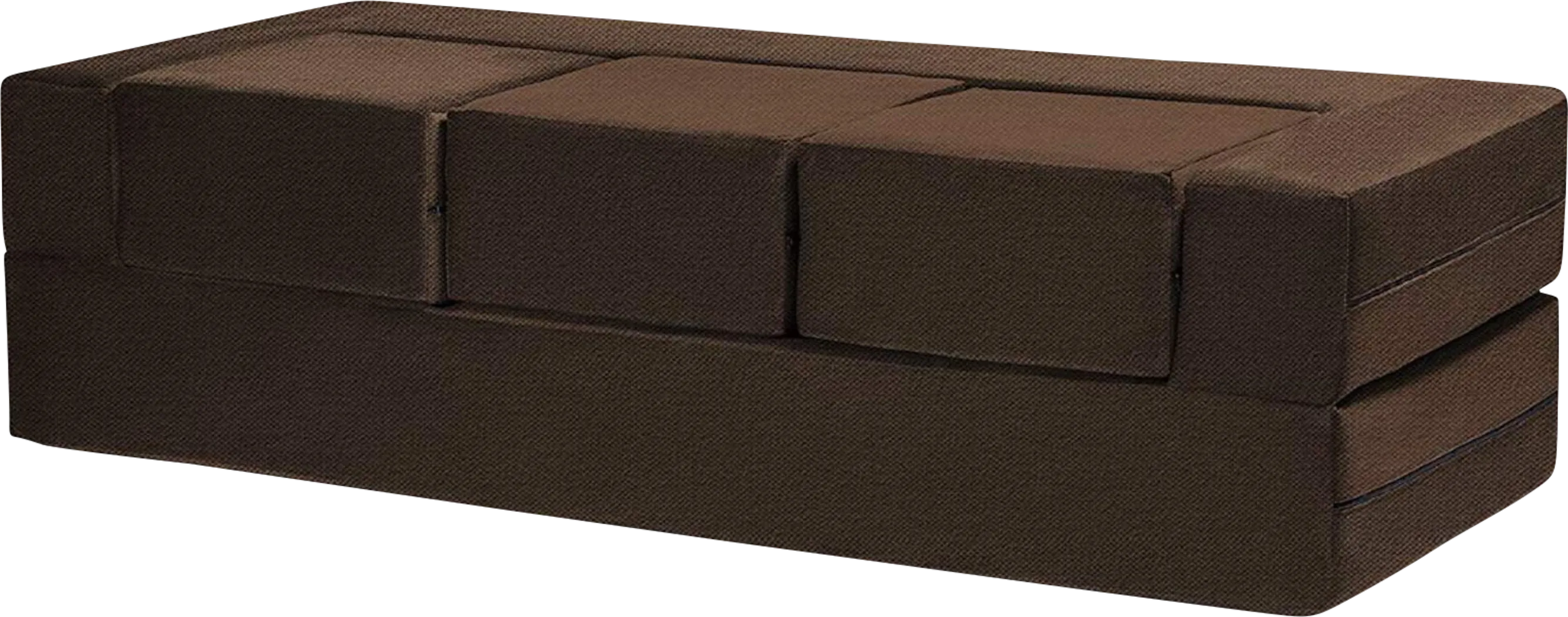 Alfy Brown Convertible Sofa and Ottoman - Thumbnail - Image 1