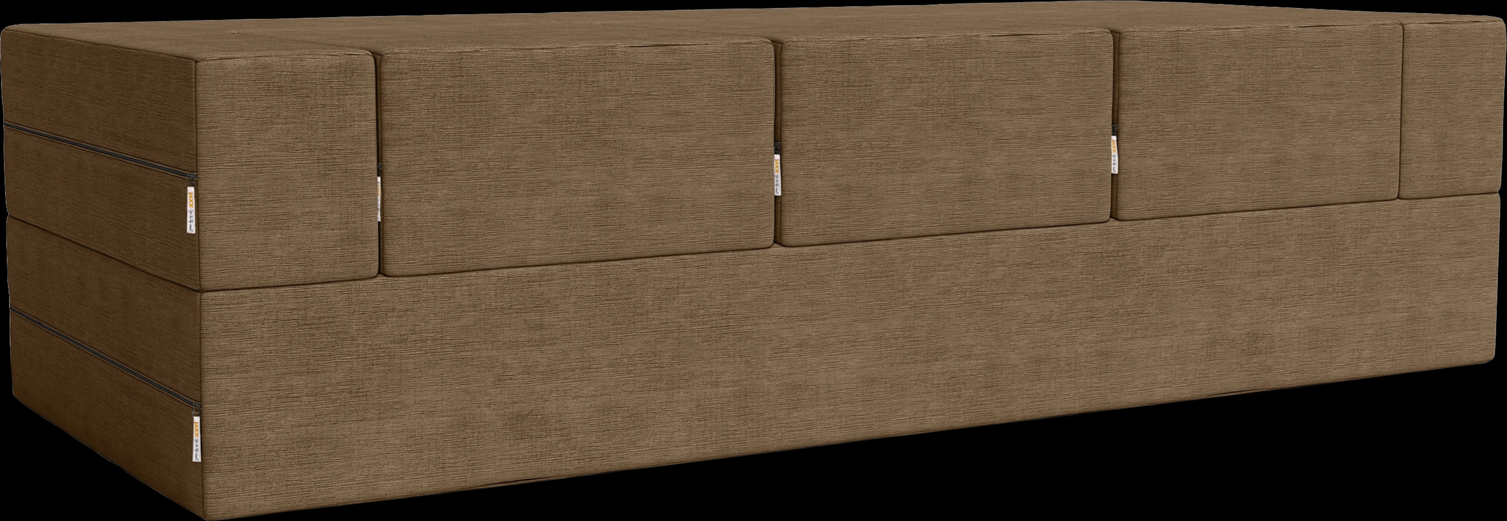 Kids Alfy Brown Sofa & Ottomans, Set of 4 - Thumbnail - Image 5