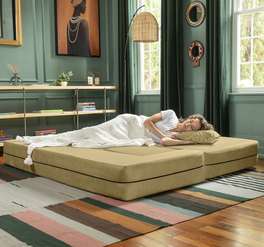 Kids Alfy Camel Sofa & Ottomans, Set of 4 - Thumbnail - Image 4