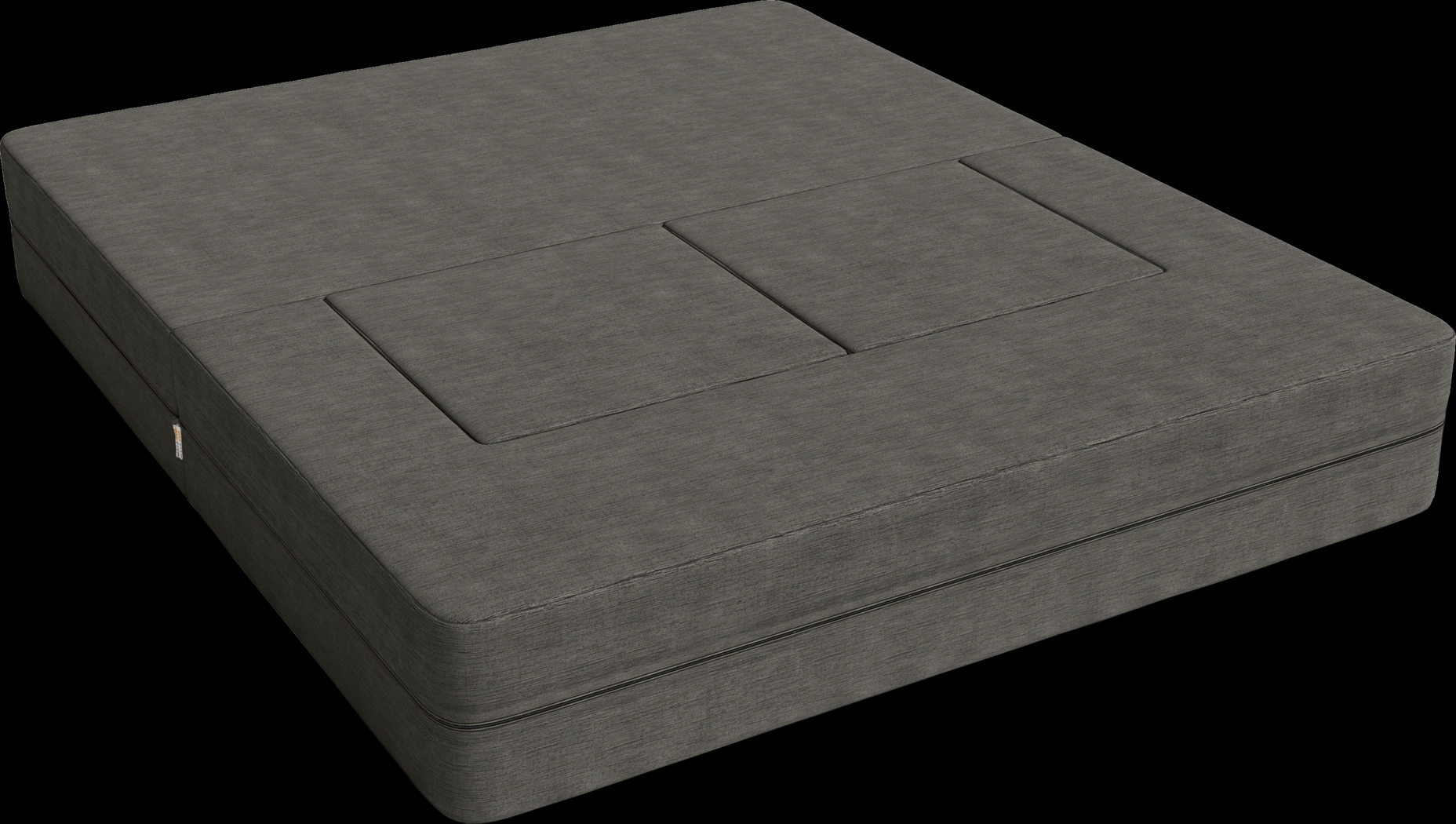 Kids Alfy Charcoal Loveseat and Ottomans, Set of 3 - Thumbnail - Image 8