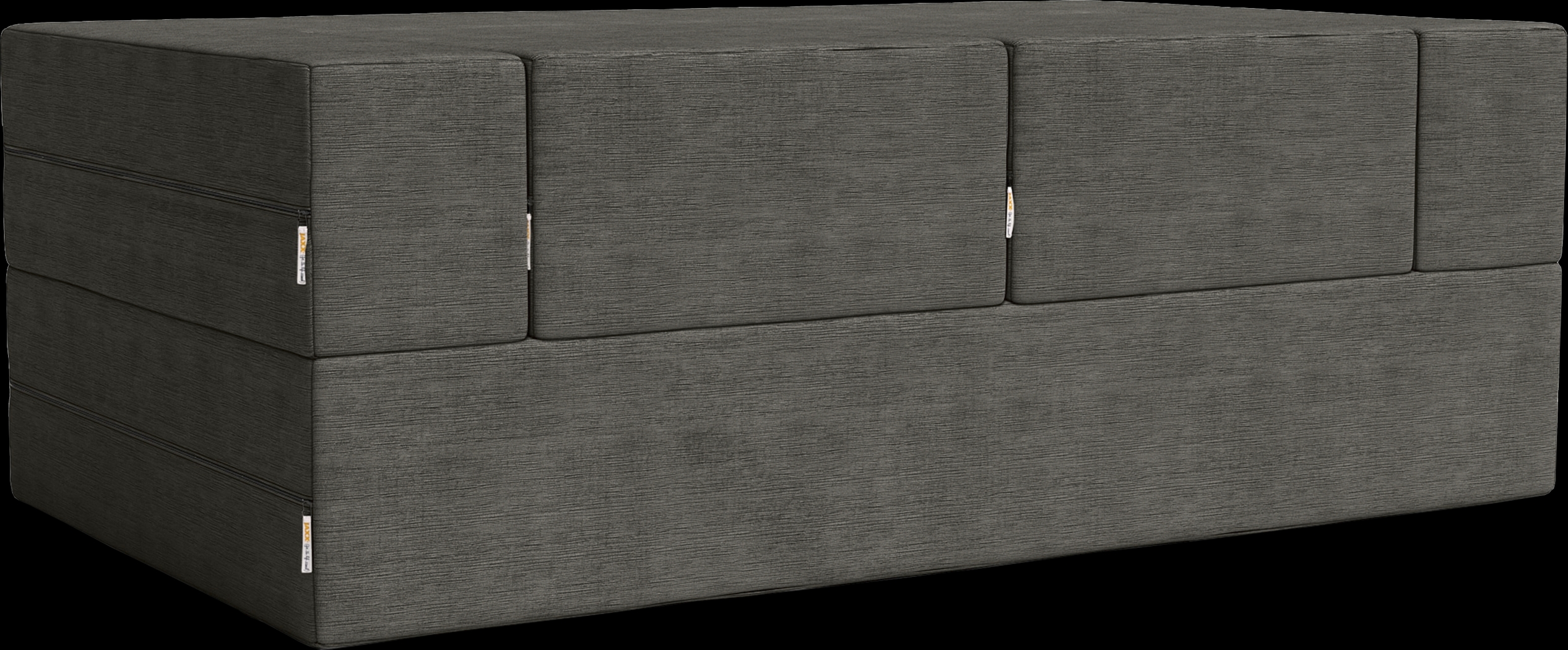 Kids Alfy Charcoal Loveseat and Ottomans, Set of 3 - Thumbnail - Image 9