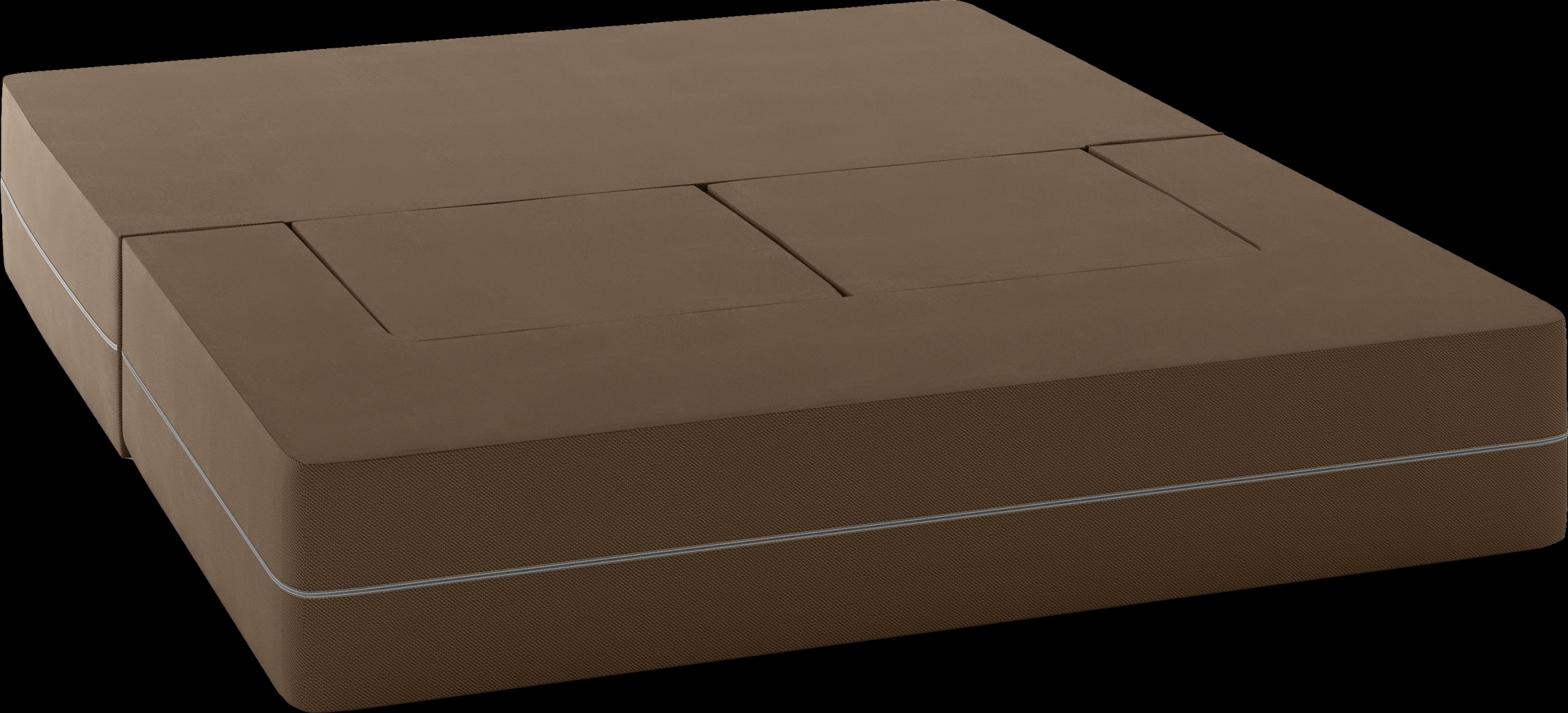 Kids Alfy Dark Brown Loveseat & Ottomans Set - Thumbnail - Image 4