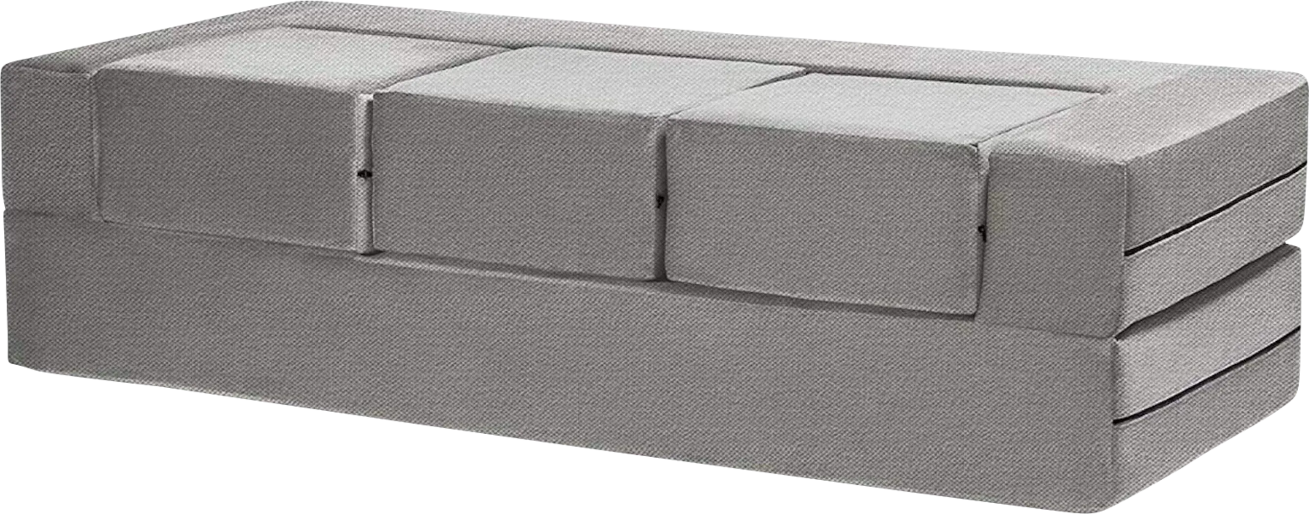 Alfy Gray Convertible Sofa and Ottoman - Thumbnail - Image 1