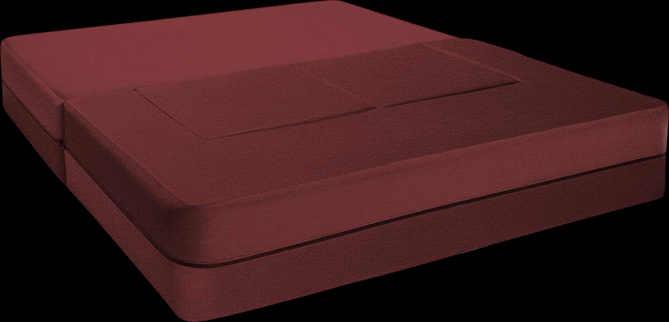 Alfy Red Convertible Loveseat and Ottoman - Thumbnail - Image 3