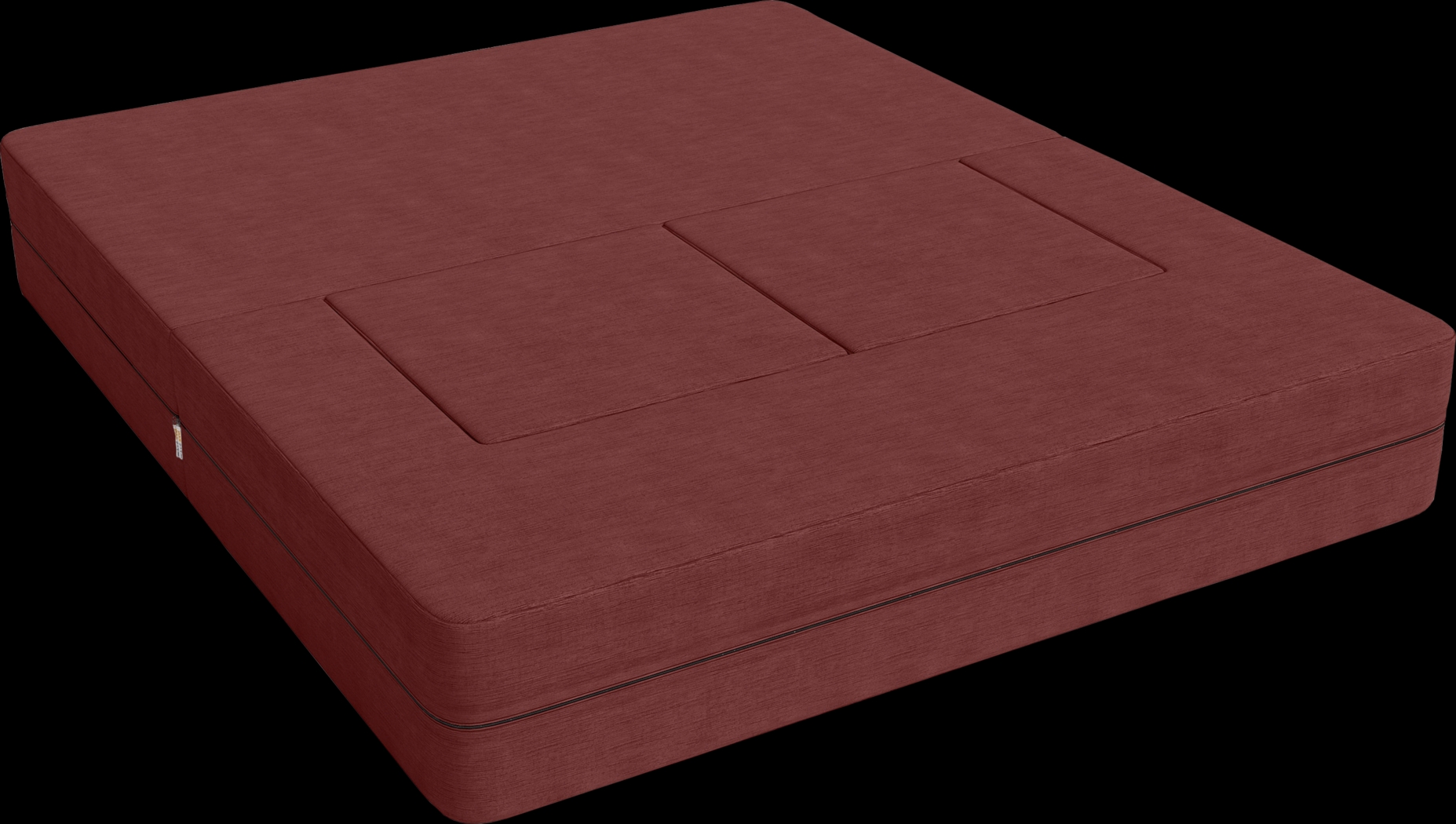 Kids Alfy Red Loveseat & Ottomans, Set of 3 - Thumbnail - Image 8