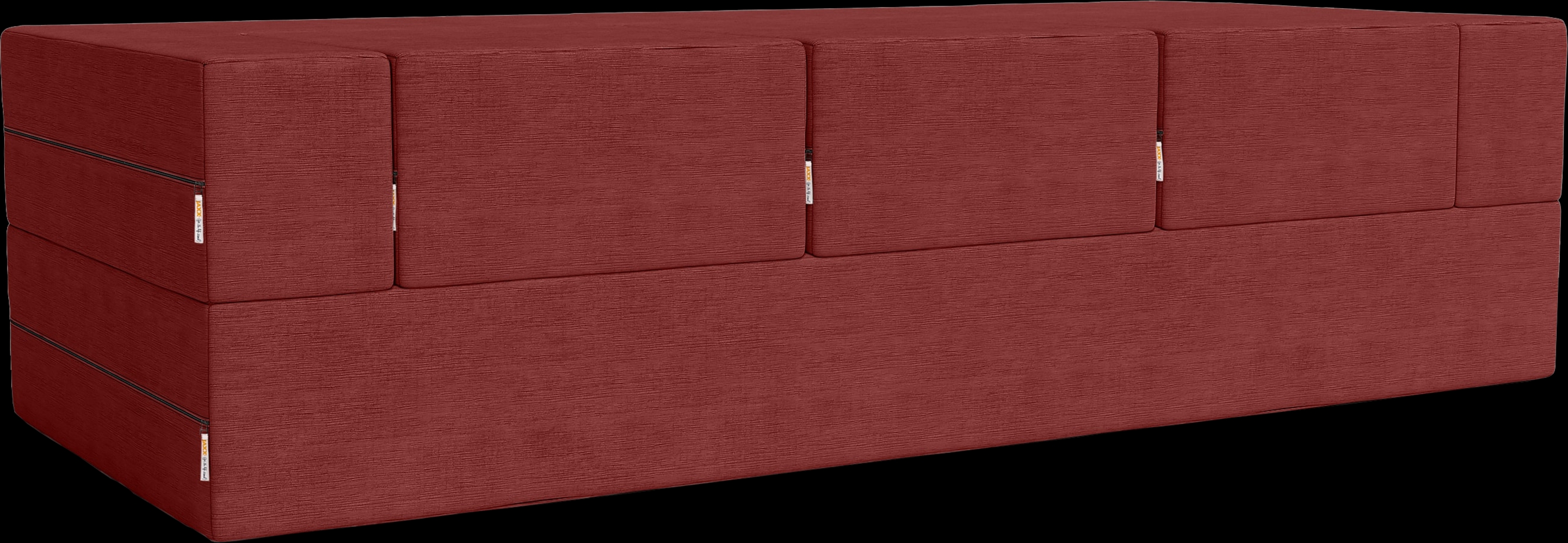 Kids Alfy Red Sofa & Ottomans, Set of 4 - Thumbnail - Image 5