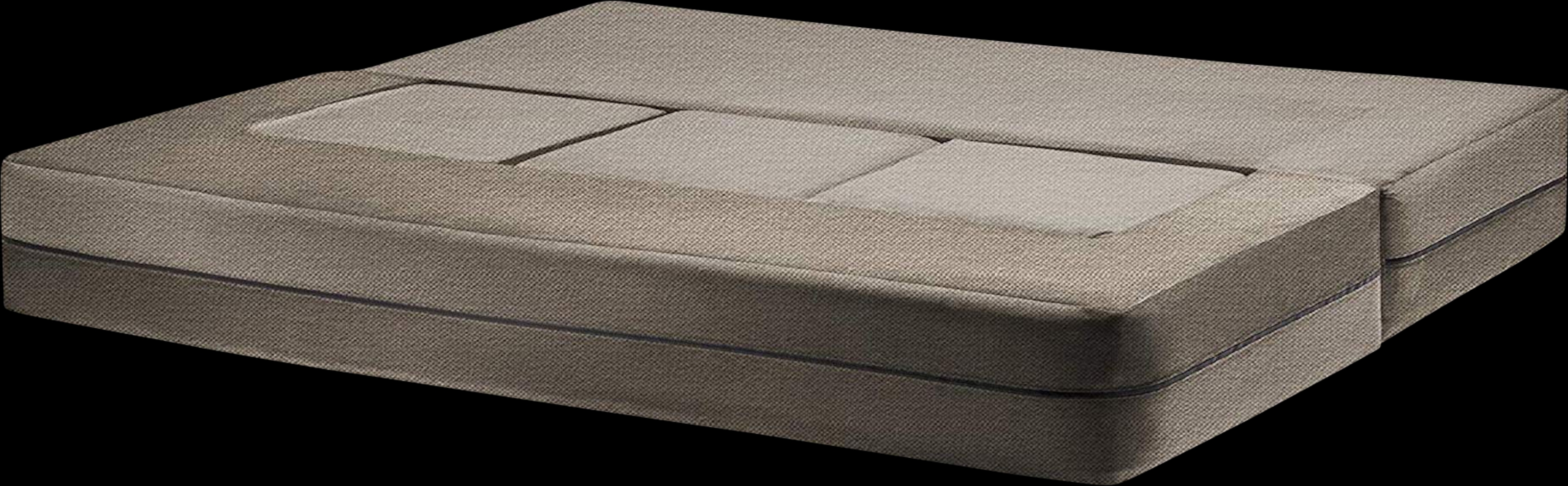 Alfy Tan Convertible Sofa and Ottoman - Thumbnail - Image 3