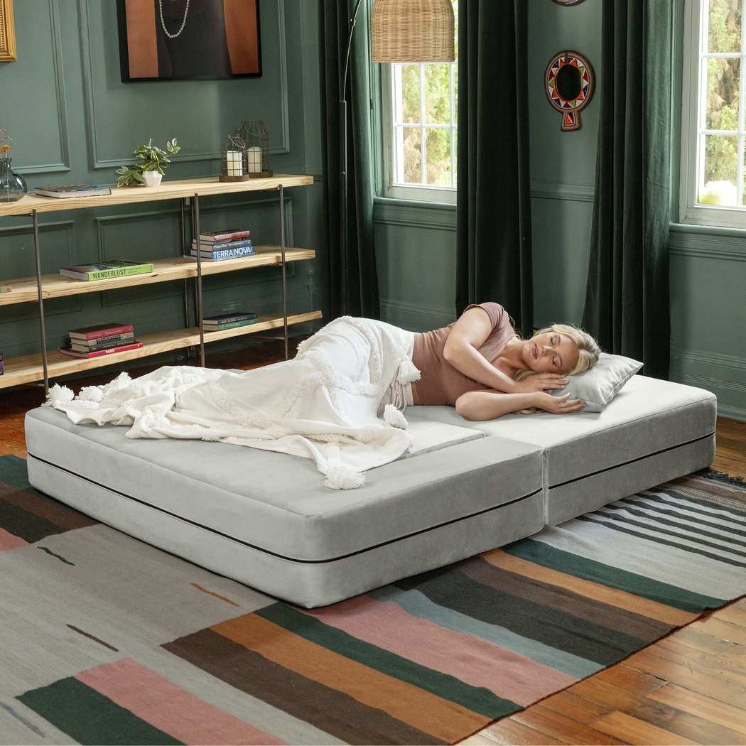 Kids Alfy White Loveseat & Ottomans, Set of 3 - Thumbnail - Image 5