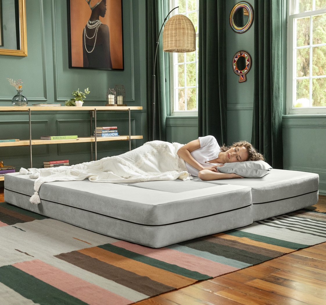 Kids Alfy White Sofa & Ottomans, Set of 4 - Thumbnail - Image 4