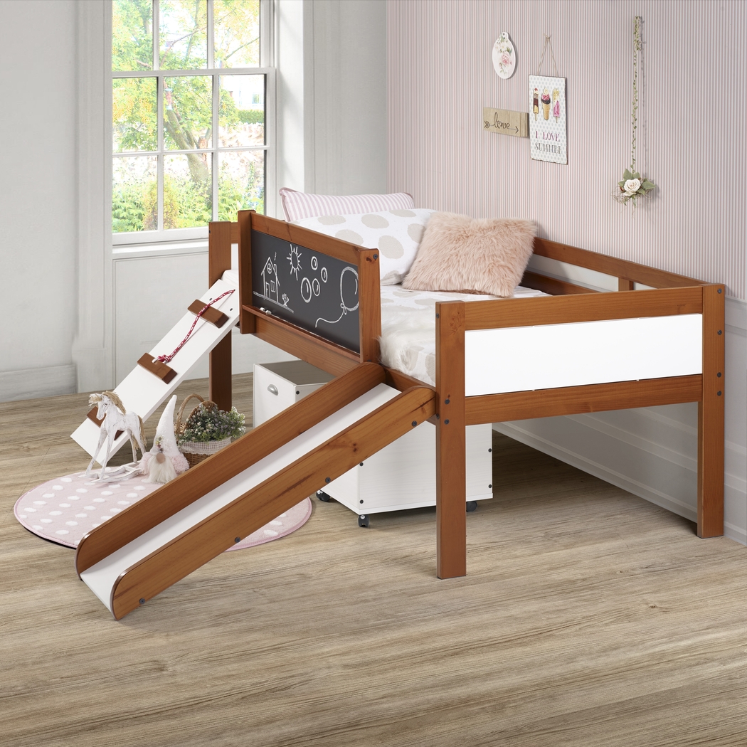 Kids Algonac Brown Twin Loft Bed - Thumbnail - Image 7