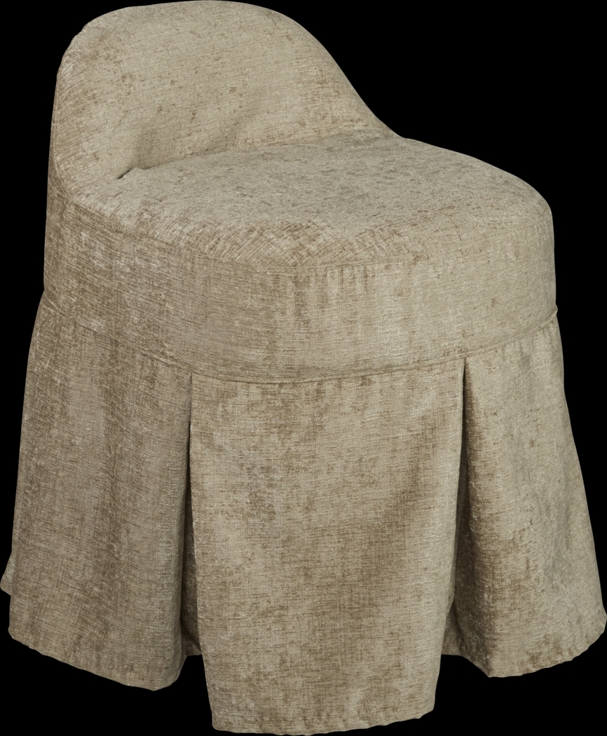 Kids Alma Beige Vanity Stool - Thumbnail - Image 1